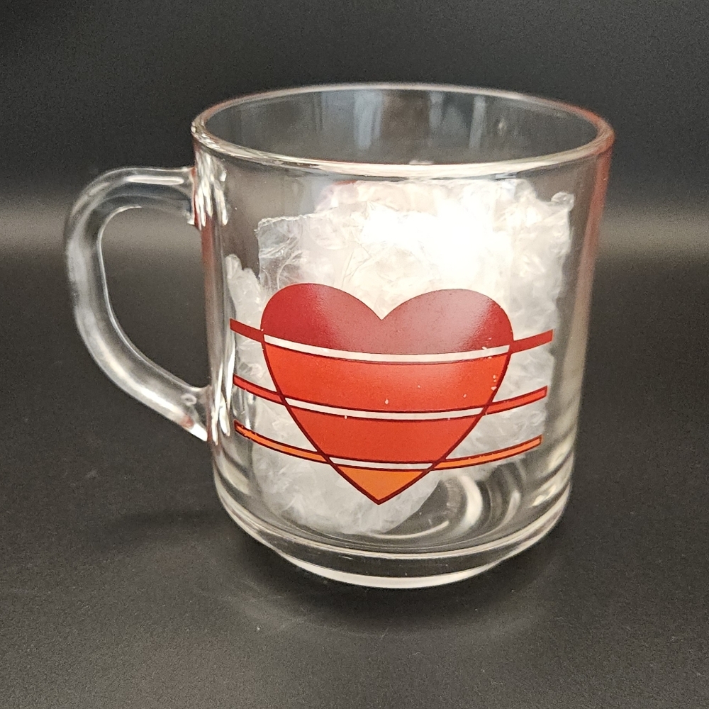 Vintage Luminarc Heart Mug